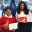 Students with their debating prizes